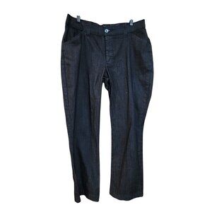 Lee Womens Dark Wash Denim Bootcut Pants Size 12